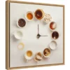16" X 16" It's Always Coffee Time By Dina Belenko Framed Canvas Wall Art - Amanti Art