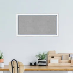 26"x14" Morgan Framed Magnetic Board White/Blue - Amanti Art -Amanti Art GUEST d37513c6 66f1 43c4 8c96 03faab2bd65c
