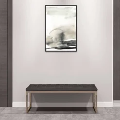 23" X 33" Horizon Triptych III By Jennifer Goldberger Framed Canvas Wall Art Print Black - Amanti Art -Amanti Art GUEST d398ba74 f876 41e6 a0ab e1d581568a95