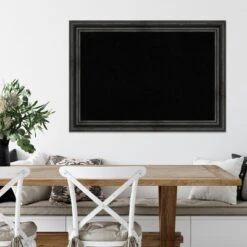 Amanti Art Black Cork Board Wood Framed Rustic Pine Black Bulletin Board 41 In. X 29 In. -Amanti Art GUEST d44c1a17 1fd8 41dc af12 698cc562e0b0