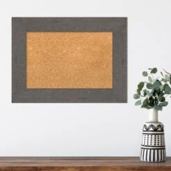 Amanti Art Rustic Plank Framed Corkboard, Natural Cork -Amanti Art GUEST d5135f78 505d 44cd b8fe a67c12ccd62f
