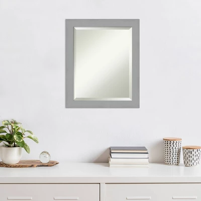 20" X 24" Brushed Nickel Framed Wall Mirror Silver - Amanti Art 8 20" X 24" Brushed Nickel Framed Wall Mirror Silver - Amanti Art - Image 6