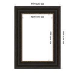 Amanti Art Accent Bronze Framed Dry Erase Magnetic Board 17 X 23 In. -Amanti Art GUEST d51f1f56 801e 453b a909 62074204a276