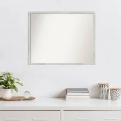 30" X 24" Non-Beveled Svelte Silver Wood Wall Mirror - Amanti Art 16 30" X 24" Non-Beveled Svelte Silver Wood Wall Mirror - Amanti Art -Amanti Art GUEST d54aa385 1146 4a36 b3d5 2868dda4fd11