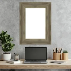 Amanti Art Alexandria Greywash Framed Dry Erase Magnetic Board -Amanti Art GUEST d653b0a9 9d95 40db b733 5be7055aa77a