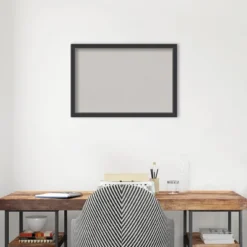 26"x18" Stylish Wood Frame Cork Board Black - Amanti Art -Amanti Art GUEST d65f3340 0edd 4bab a1d3 6b23ccfc0af1