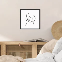 16" X 16" Muser II Woman By Isabelle Z Framed Canvas Wall Art Black - Amanti Art -Amanti Art GUEST d67898aa b524 4f2c 9c16 ab5419cbd5c8