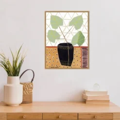 18" X 24" Gold Tablecloth 5 By Marisa Anon Framed Canvas Wall Art - Amanti Art -Amanti Art GUEST d7032c81 49ac 4058 a795 8a0687e2a0bc