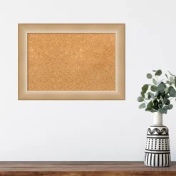 Amanti Art Eva Narrow Framed Corkboard, Natural Cork -Amanti Art GUEST d72a66e8 e833 4e10 900e a59eca7408f5