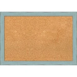 Amanti Art Sky Blue Rustic Wood Framed Corkboard, Natural Cork -Amanti Art GUEST d871b0f8 fbf8 486e 8754 4265943fd716