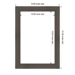 Amanti Art Hardwood Chocolate Narrow Framed Dry Erase Magnetic Board -Amanti Art GUEST d8ac8b3c 577d 4858 bd4b 4b19f22a5afc