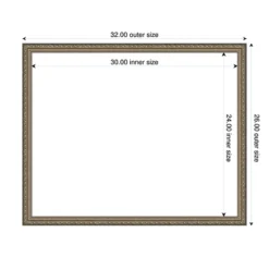 Amanti Art Parisian Silver Framed Dry Erase Magnetic Board -Amanti Art GUEST d8d7578b 4c18 4b5d 8d7e 830da0de6294