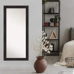 30" X 66" Non-Beveled Furniture Espresso Full Length Floor Leaner Mirror - Amanti Art 13 30" X 66" Non-Beveled Furniture Espresso Full Length Floor Leaner Mirror - Amanti Art -Amanti Art GUEST d979f329 72a8 4e8a 93a8 2228fd34b890