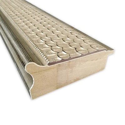 24" X 30" Non-Beveled Trellis Silver Wood Bathroom Wall Mirror - Amanti Art 3 24" X 30" Non-Beveled Trellis Silver Wood Bathroom Wall Mirror - Amanti Art