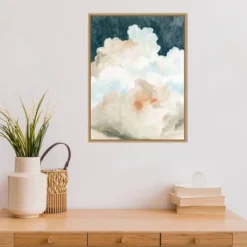 18" X 24" Dark Cumulus Clouds II By Emma Caroline Framed Wall Canvas - Amanti Art -Amanti Art GUEST db54d25f 012a 495b 953f a7b83f0ea366