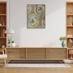 23" X 30" Delicate Deco Plant Pattern V By Baxter Mill Archive Framed Canvas Wall Art Print - Amanti Art -Amanti Art GUEST dbb5787a 2f5c 47e2 b74b 81090c68cf63