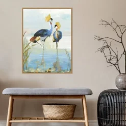 22" X 30" Heron Pairing By Aimee Wilson Framed Canvas Wall Art Light Brown - Amanti Art -Amanti Art GUEST dc37f611 dd4c 4cc8 bfd4 1c6903489d9f