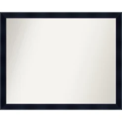 Madison Black Non-Beveled Wood Bathroom Wall Mirror -Amanti Art GUEST dd06c038 bec5 45c9 ad0f 3dd947a48b57