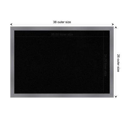 38"x26" Edwin Wood Frame Black Cork Board Gray - Amanti Art 11 38"x26" Edwin Wood Frame Black Cork Board Gray - Amanti Art - Image 9