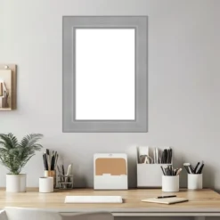 Amanti Art Vista Brushed Nickel Framed Dry Erase Magnetic Board -Amanti Art GUEST dd7084dc f536 4369 9834 ee83403f69f7
