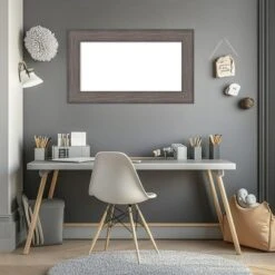 Amanti Art Country Barnwood Framed Dry Erase Magnetic Board -Amanti Art GUEST ddf8a4c8 f1bf 49e6 80cd 839cec2ec893