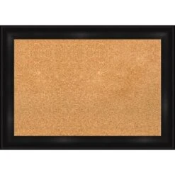 Amanti Art Grand Black Narrow Framed Corkboard, Natural Cork -Amanti Art GUEST deab6ea3 2c92 4656 b645 57e10eff1962