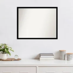 30" X 24" Non-Beveled Jet Black Wall Mirror - Amanti Art 14 30" X 24" Non-Beveled Jet Black Wall Mirror - Amanti Art -Amanti Art GUEST df654b3c b9bc 49ba b4ba 3c370a90f6b3