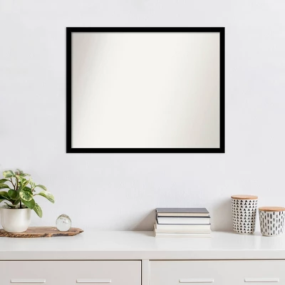 30" X 24" Non-Beveled Jet Black Wall Mirror - Amanti Art 8 30" X 24" Non-Beveled Jet Black Wall Mirror - Amanti Art - Image 6