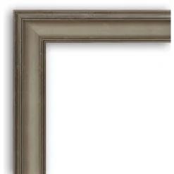 42" X 30" Non-Beveled Mezzanine Antique Narrow Wood Bathroom Wall Mirror Silver - Amanti Art -Amanti Art GUEST e0a84729 6d27 4461 a22c 6cfd174897d2