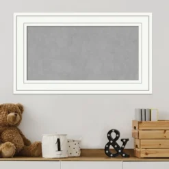 Amanti Art Craftsman White Wood Framed Magnetic Board -Amanti Art GUEST e10eec3a 24d2 40d6 8bb1 7670a1837037