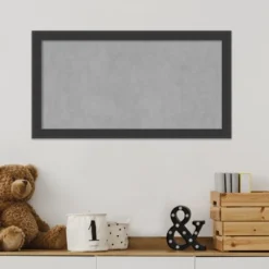 Amanti Art Mezzanotte Black Wood Framed Magnetic Board -Amanti Art GUEST e1483c7c d32d 4ae0 a495 56d50d671507