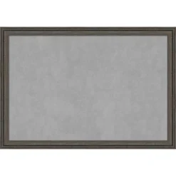 39"x27" Upcycled Framed Magnetic Board Brown/Gray - Amanti Art -Amanti Art GUEST e15ee170 d816 4368 8710 611ecad39a77