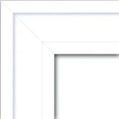 33" X 27" Non-Beveled Craftsman White Wood Wall Mirror - Amanti Art -Amanti Art GUEST e1b92b05 63a0 4d27 be32 d8bd15238a7b 1