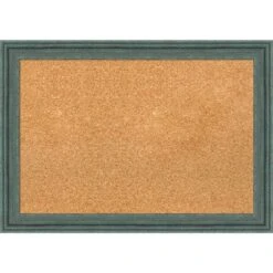 27"x19" Upcycled Wood Frame Cork Board - Amanti Art -Amanti Art GUEST e1c08e3a 7d1d 4782 8caf d2932964c28b