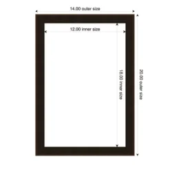 Amanti Art Espresso Brown Framed Dry Erase Magnetic Board -Amanti Art GUEST e2795a60 dc31 4a7b b77f c88e9ecea222