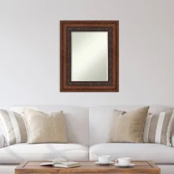 28" X 34" Beveled Decorative Bronze Wall Mirror - Amanti Art -Amanti Art GUEST e2e03978 d1ed 4cb4 8dfb 2ef03325fbdd