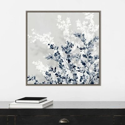 22" X 22" Blue Spring I By Isabelle Z Framed Canvas Wall Art Gray Wash - Amanti Art 7 22" X 22" Blue Spring I By Isabelle Z Framed Canvas Wall Art Gray Wash - Amanti Art - Image 5