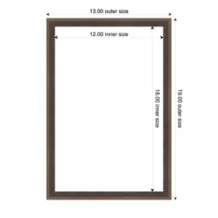 Amanti Art Hardwood Wedge Mocha Framed Dry Erase Magnetic Board -Amanti Art GUEST e4300b58 bf82 4fa2 97c8 e5d557c9dac8