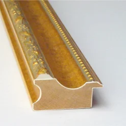 Amanti Art Colonial Embossed Gold Petite Bevel Wood Bathroom Wall Mirror 27.5 X 21.5 In. -Amanti Art GUEST e440a49a 0f3e 4ab0 8ccb 6e33c10fa5d4