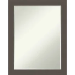 Brushed Petite Bevel Bathroom Wall Mirror -Amanti Art GUEST e4ed2bdd 8525 4540 94dc 42137d42967c