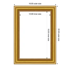 Amanti Art Townhouse Gold Framed Dry Erase Magnetic Board -Amanti Art GUEST e6002f25 3afe 439d 8d98 f9118437c6c3