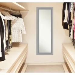 19" X 53" Non-Beveled Peak Polished Nickel Narrow Full Length On The Door Mirror - Amanti Art 15 19" X 53" Non-Beveled Peak Polished Nickel Narrow Full Length On The Door Mirror - Amanti Art -Amanti Art GUEST e6ed9b64 cd1a 4665 9928 a5bfd8993af1