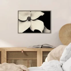 23" X 16" Dogwood Flower By Gary Horsfall Framed Canvas Wall Art - Amanti Art -Amanti Art GUEST e762f3a2 e354 4f5f 89ff c3811e1d0598