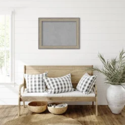 Amanti Art 33"x25" Framed Magnetic Board Fleur Champagne Silver : Metal Wall Mount, Office Décor -Amanti Art GUEST e8877278 beae 4e8b a4d2 635342c72683