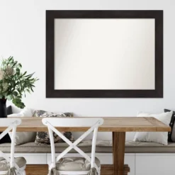 Amanti Art 44"x33" Non-Beveled Espresso Wall Mirror: Modern Decor, Includes Mounting Hardware -Amanti Art GUEST e8c35b33 fa9a 47b8 91eb a64d7c38b0e9
