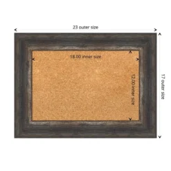 Amanti Art Bark Rustic Framed Corkboard, Natural Cork -Amanti Art GUEST e9810509 89f3 489f bb8c 61e75706fecc
