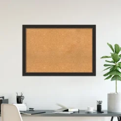 Amanti Art Accent Bronze Narrow Framed Corkboard, Natural Cork -Amanti Art GUEST e99f4c5e bb3b 41eb 8fdc 63d5ac429b8b