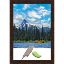 Amanti Art William Mottled Bronze Narrow Picture Frame -Amanti Art GUEST e9d7abe1 cbd9 4754 a4b2 44992489d8f6