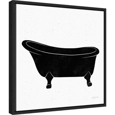 16" X 16" Bathroom Puns I No Words By Becky Thorns Framed Canvas Wall Art Black - Amanti Art 3 16" X 16" Bathroom Puns I No Words By Becky Thorns Framed Canvas Wall Art Black - Amanti Art