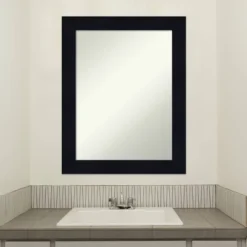 22" X 28" Non-Beveled Shiplap Navy Wood Bathroom Wall Mirror - Amanti Art 16 22" X 28" Non-Beveled Shiplap Navy Wood Bathroom Wall Mirror - Amanti Art -Amanti Art GUEST ea374933 665e 4e43 9376 d8d0a5f4b66c